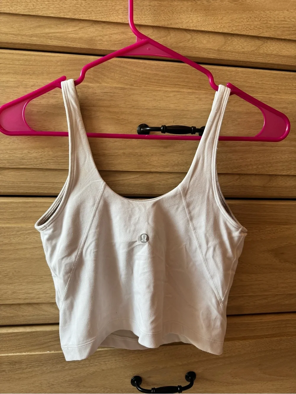 lululemon athletica White Cropped Tank Top